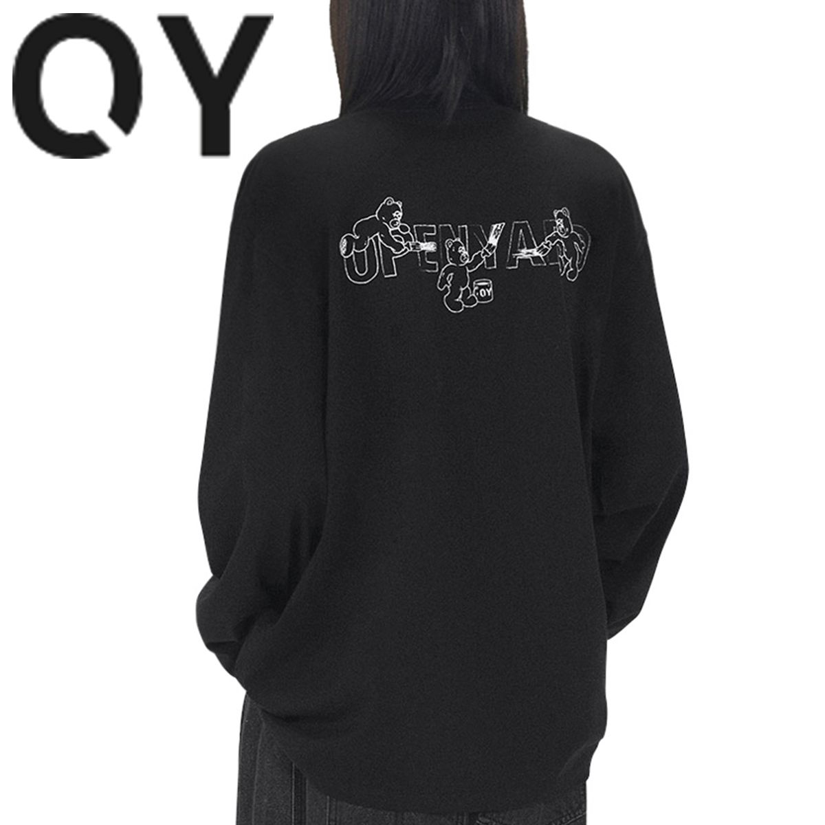 ★OY★PAINTING ODOLLY LONG SLEEVE - BLACK★正規品/直送料込