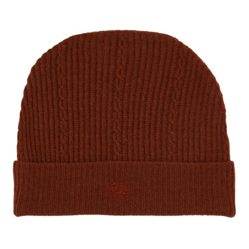 ニットキャップ・ビーニー ETRO FW24 BEANIE HAT WITH LOGO (WAQA0016 AV393M0174)