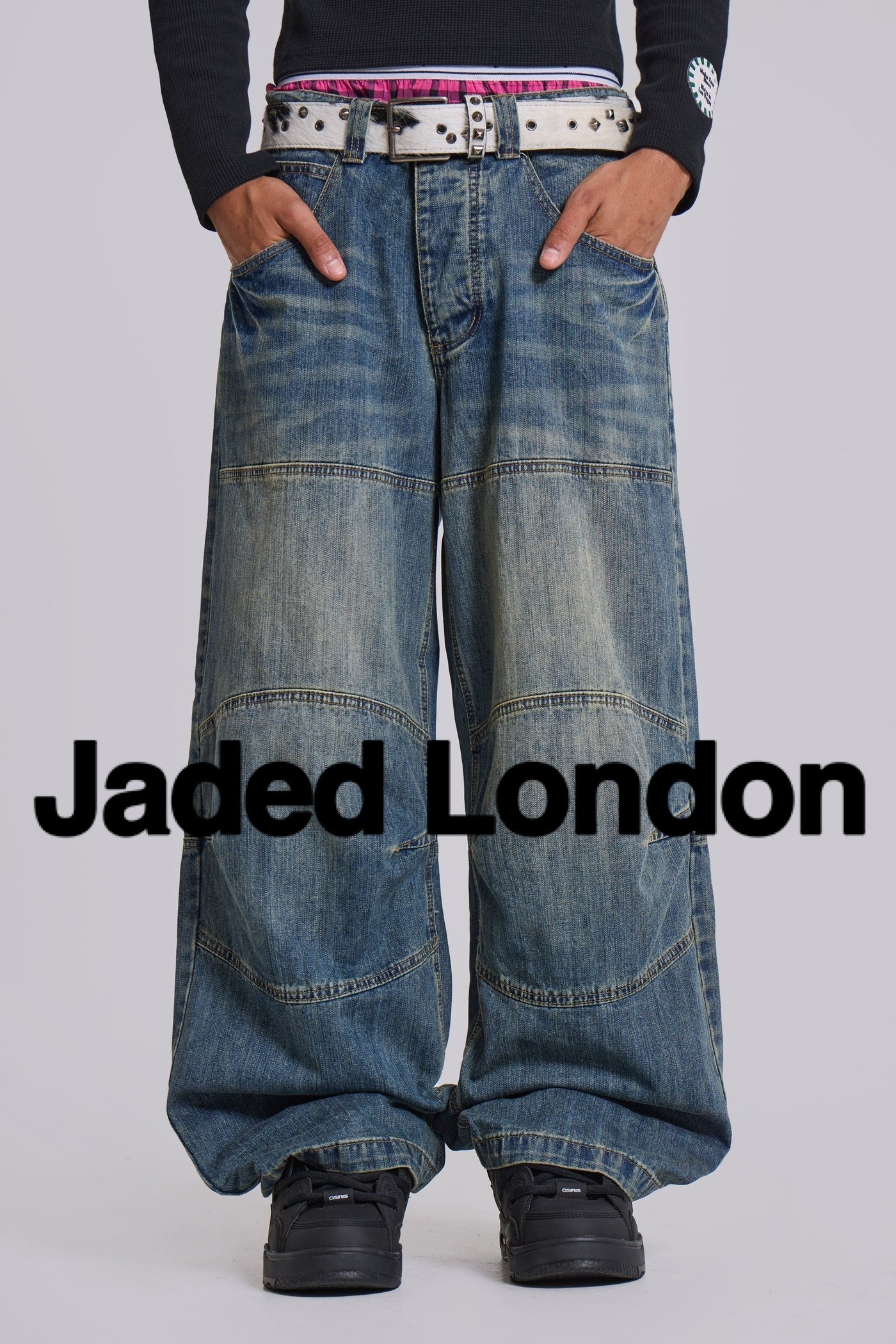 Jaded London バギーデニム（新品】JADED LONDON Whisker バギー