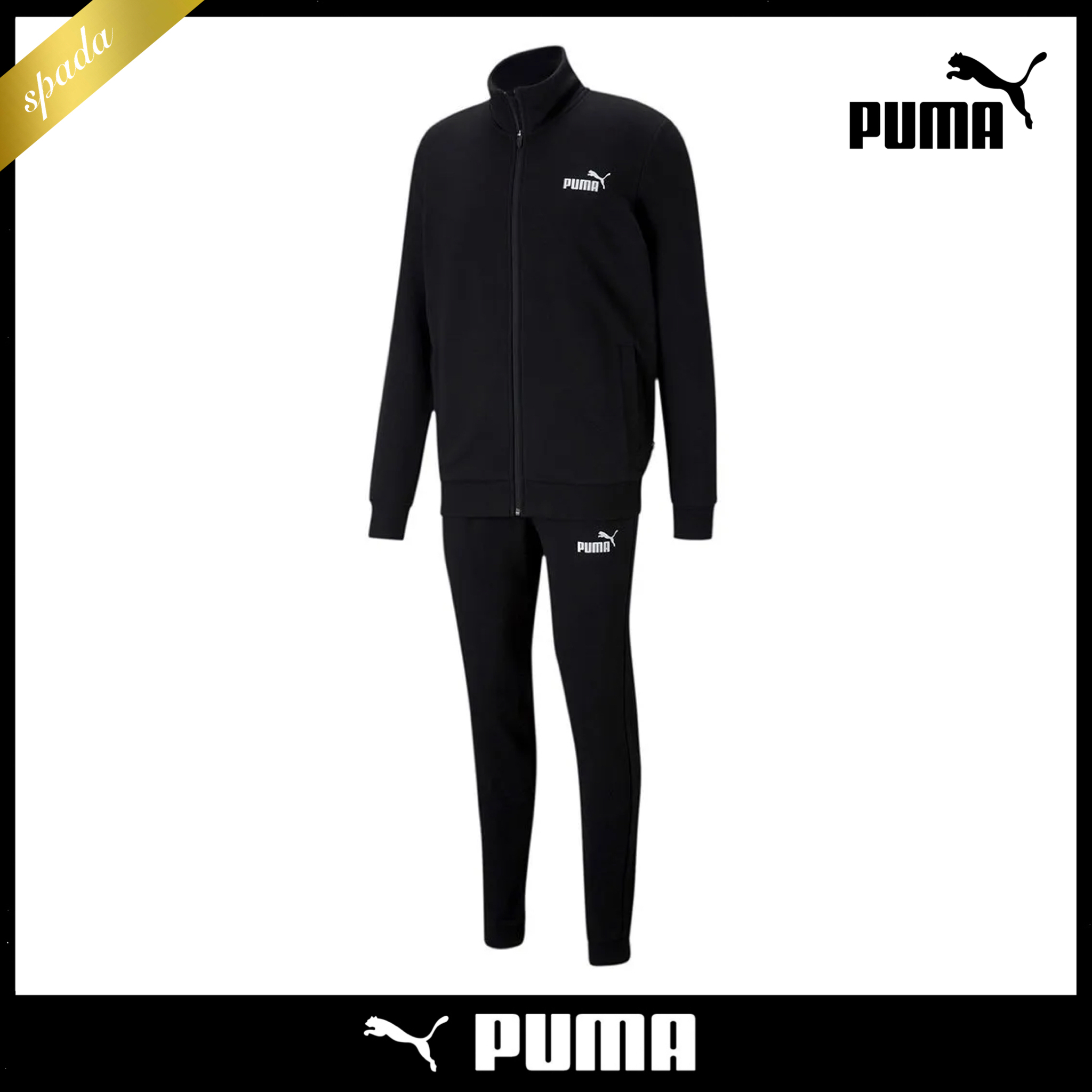 【PUMA】ロゴ 上下セット ブラック / 送料無料