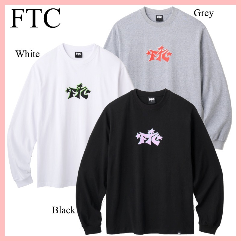 FTC STARRY Tシャツ 長袖 Black White Grey 送料込み