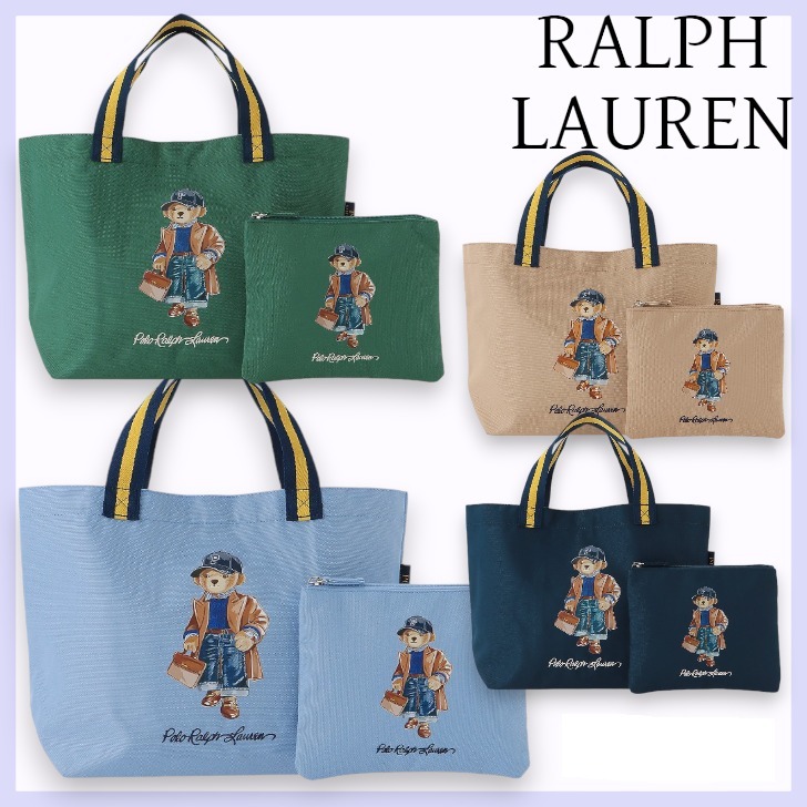RALPH LAUREN☆ラルフローデン ポーチ付きトートバッグ