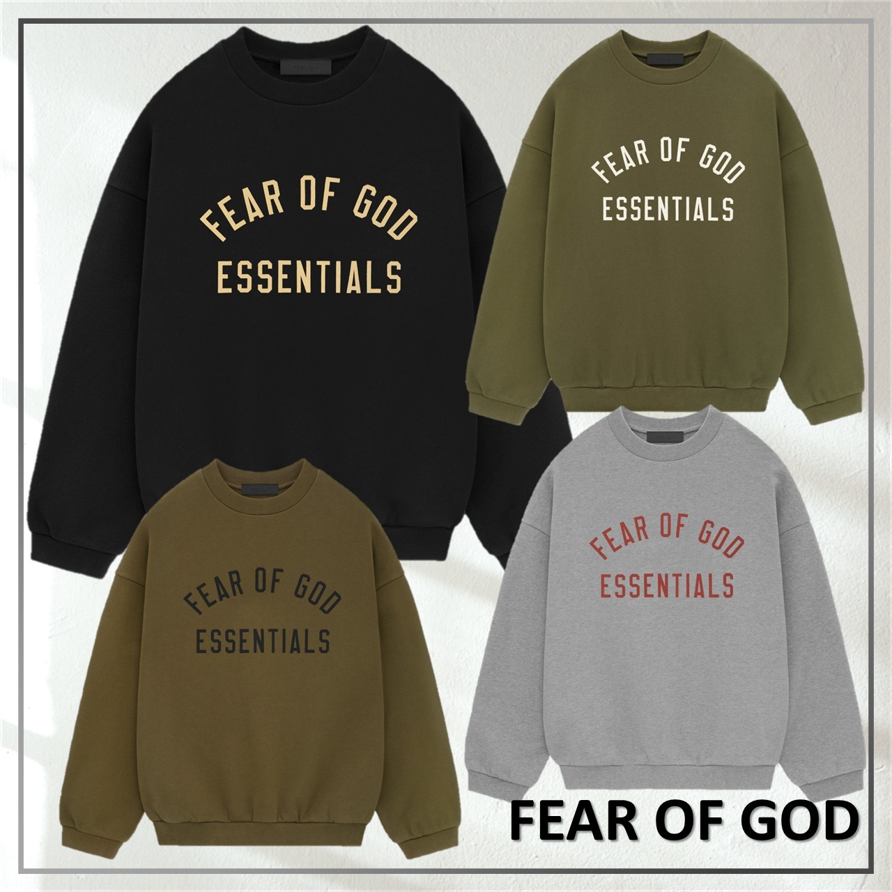 手放せない着心地◎FEAR OF GOD Essentials 長袖 ロゴスウェット