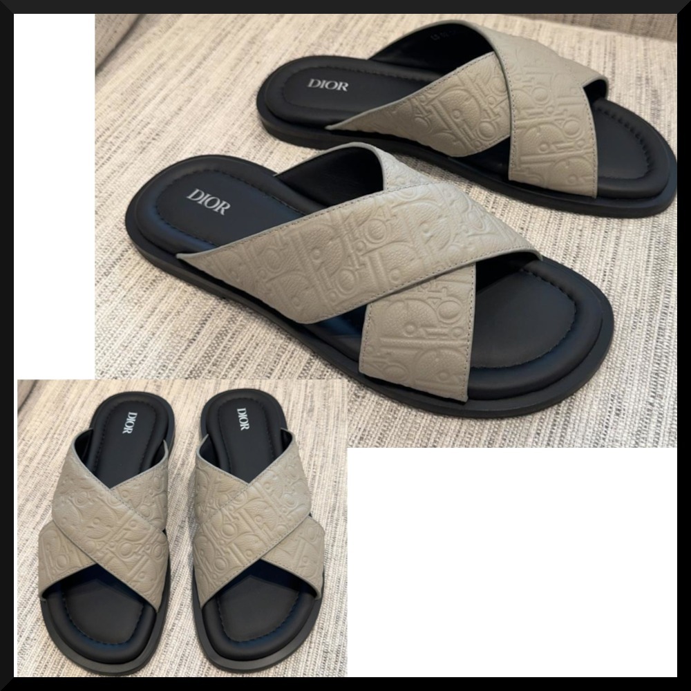 25 新作 Dior メンズ エイリアス サンダル グラビティレザー