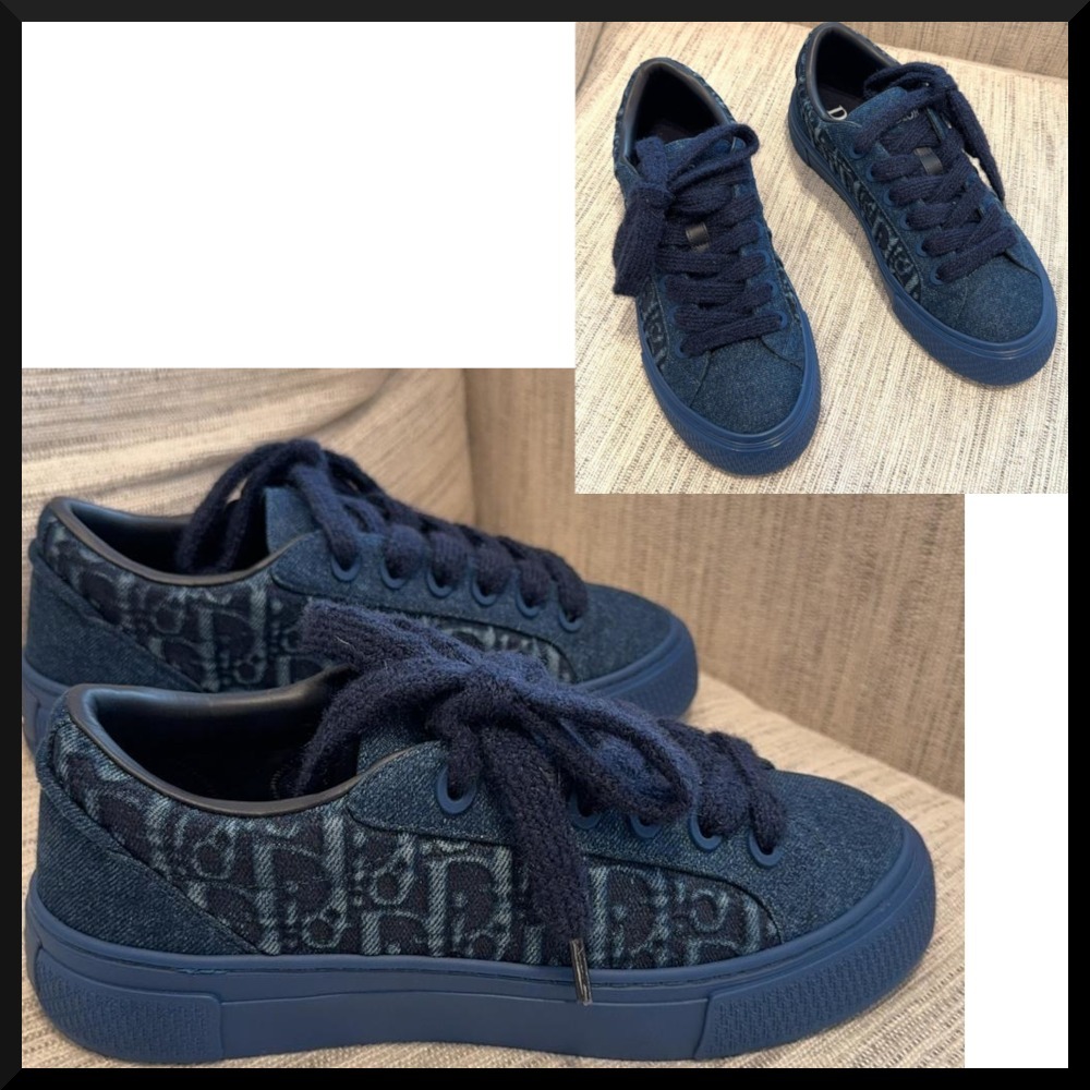 25 新作 Dior B33 スニーカー オブリーク デニム