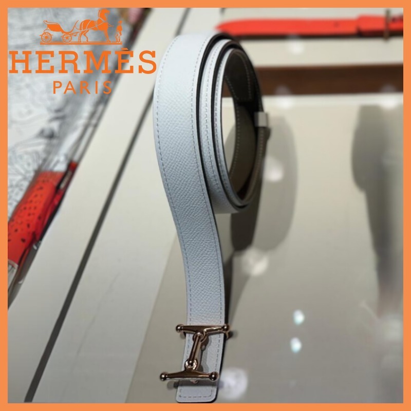 【HERMES】ベルトバックル 《モールH》 & レザーベルト 24mm