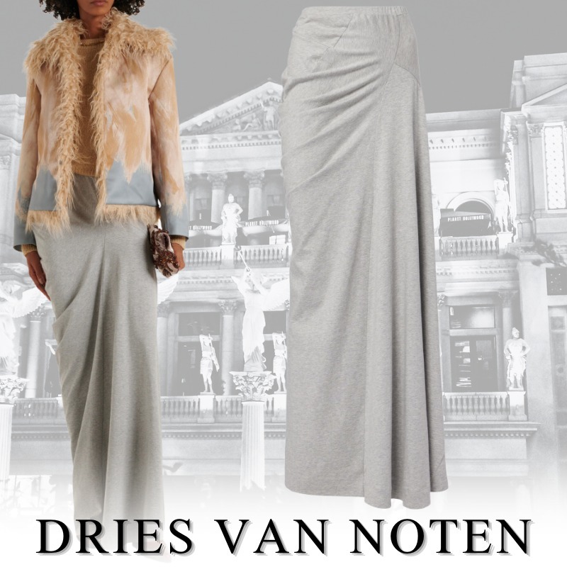DRIES VAN NOTEN ドリスヴァンノッテン マキシスカート コットン