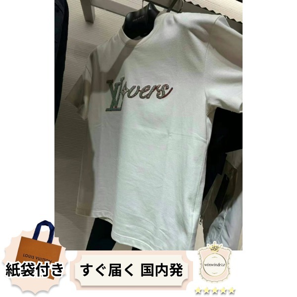 ∞直営買付∞ヴィトン 着心地のよい洗練されたロゴ半袖Tシャツ