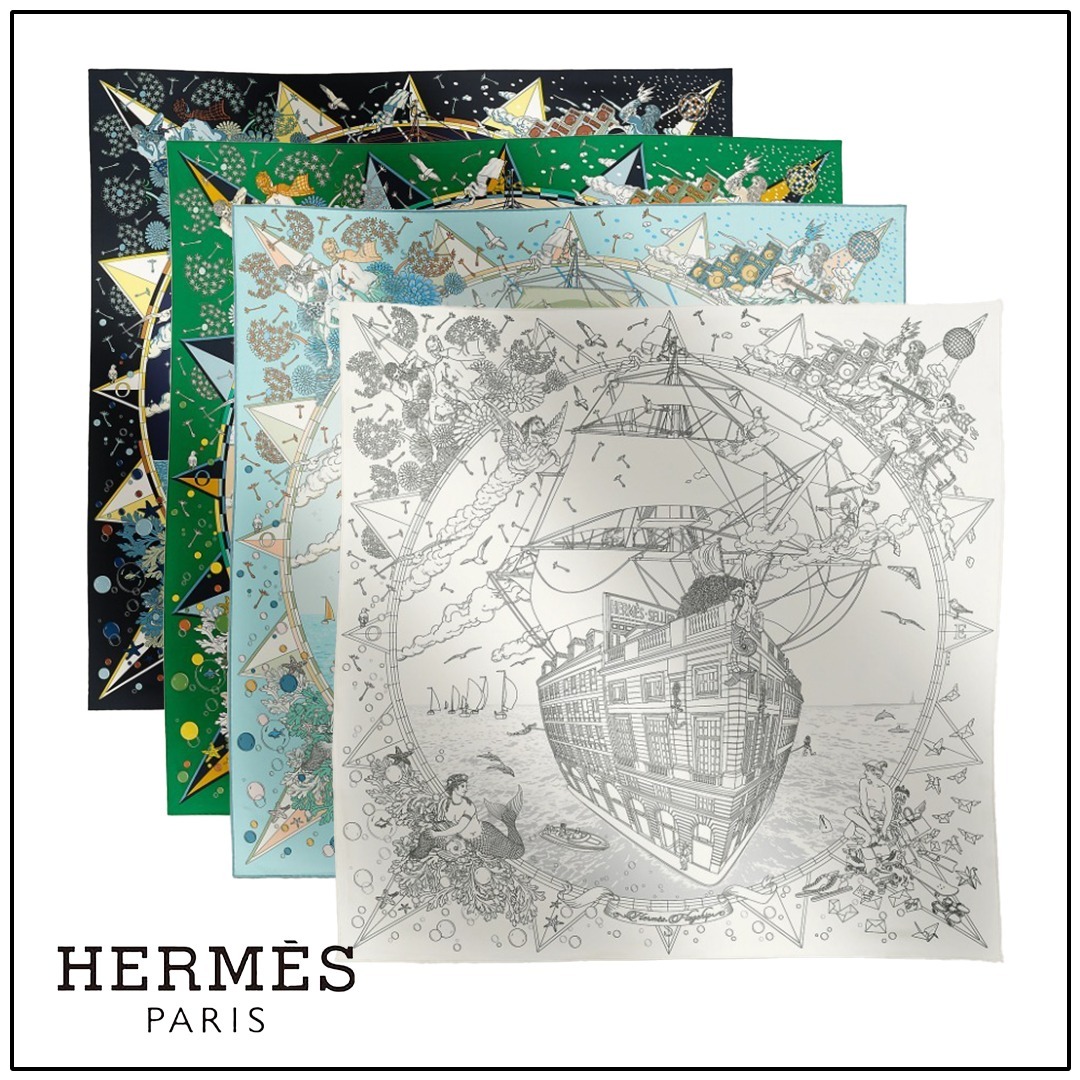 エレガント！【HERMES】カレ90 エルメス・フラッグシップ 4色