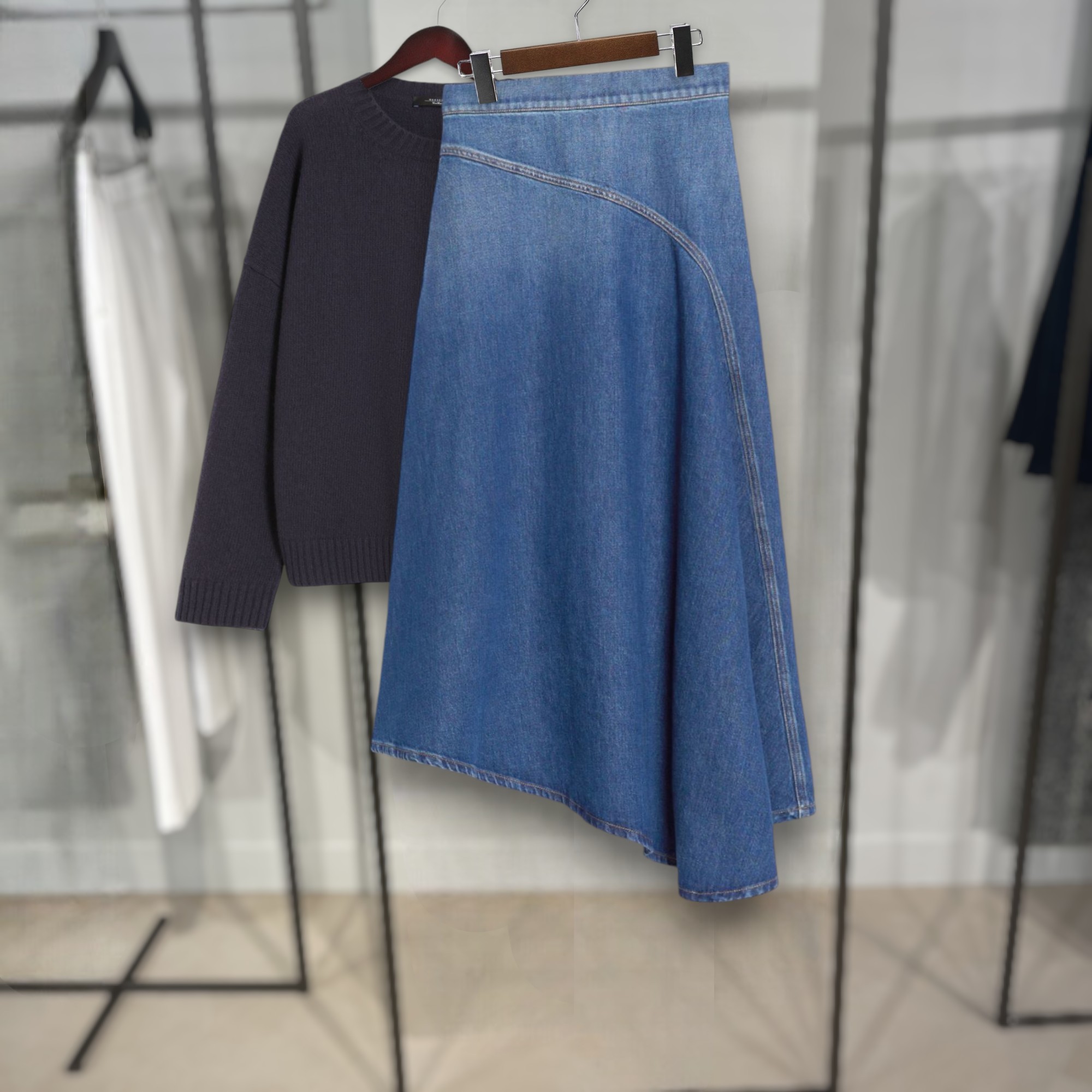 ☆WEEKEND MAXMARA☆ ワイドデニムスカート LUANA 楽天市場】ウィークエンド マックスマーラ WEEKEND MAXMARA