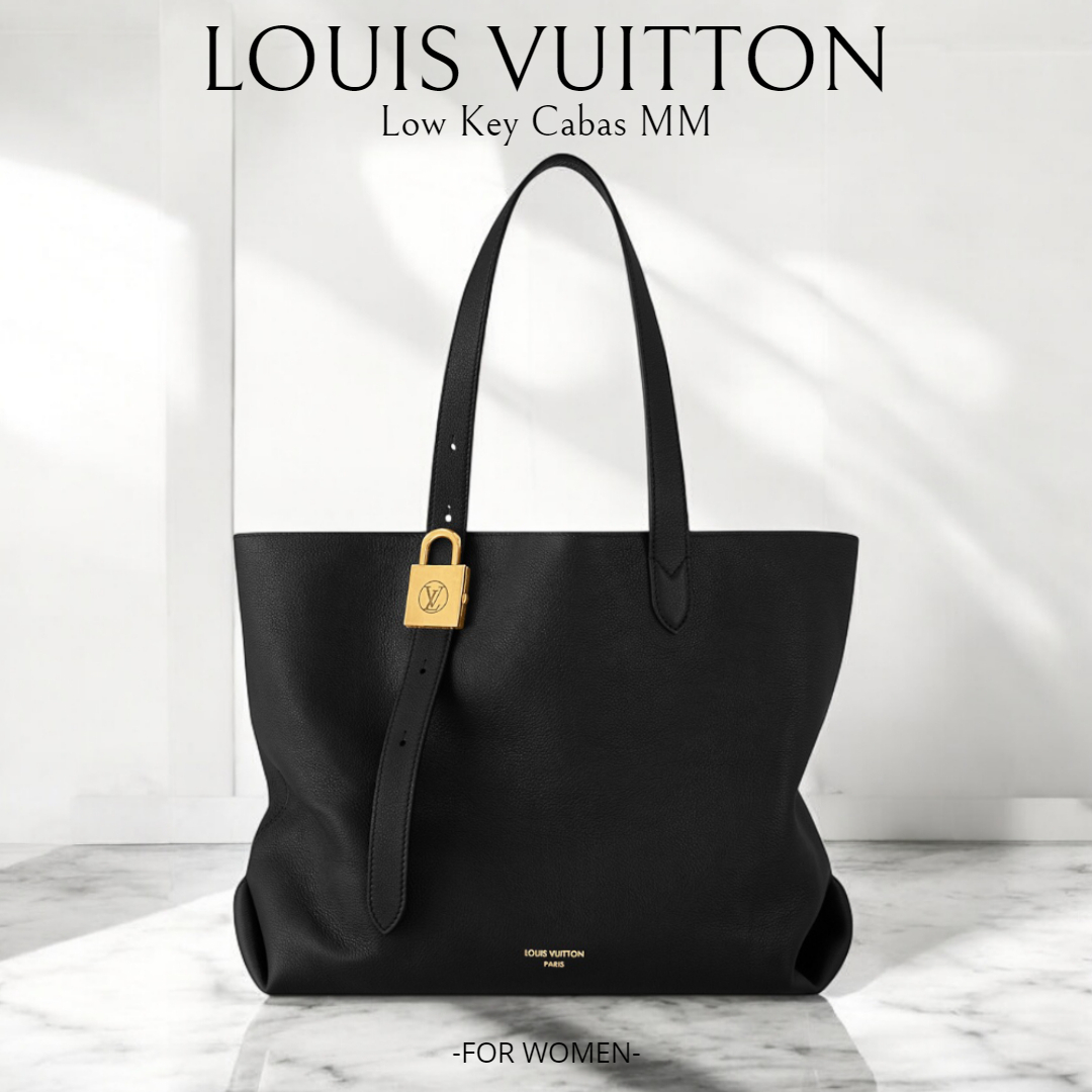 新作*LV*Low Key Cabas MM 大容量トートバッグ M25341 ブラック