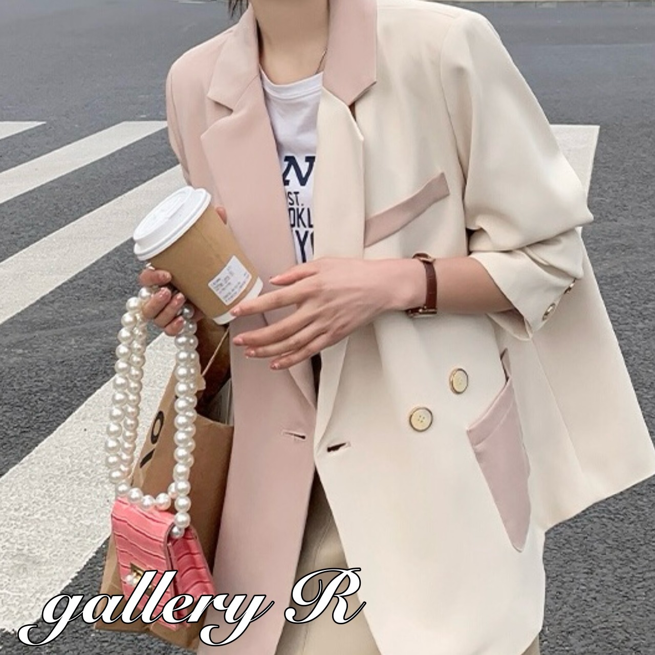 ジャケット テーラード コート アウター バイカラー 長袖 S/XL