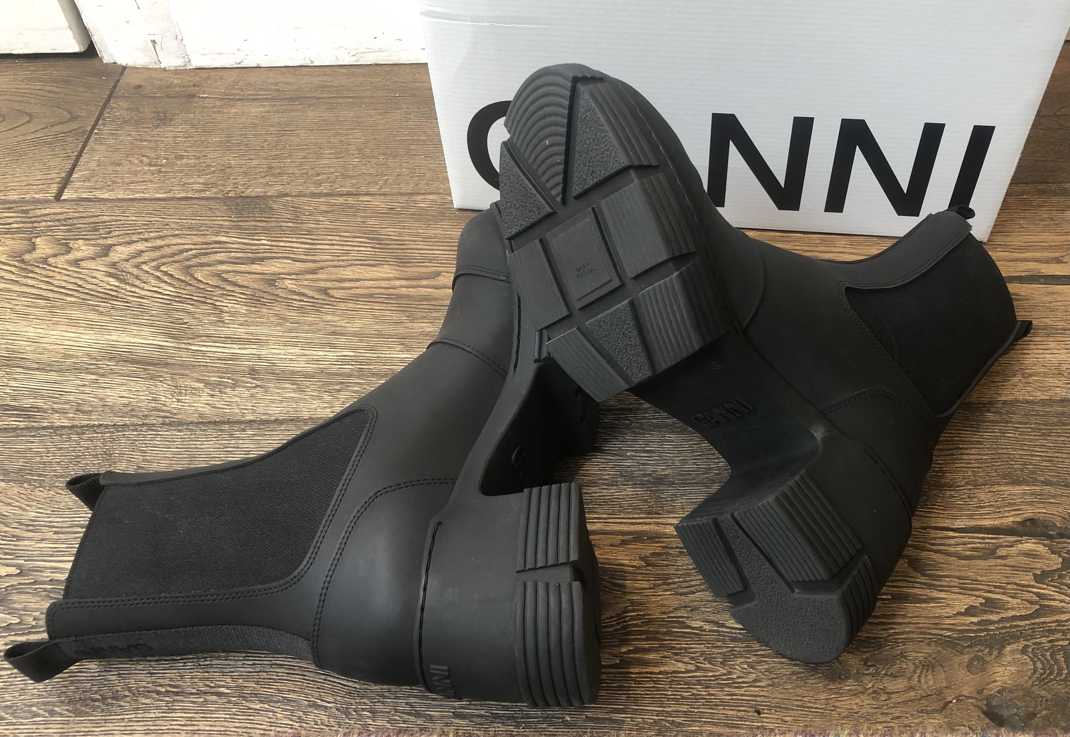 SALE《GANNI》 CITY ヒールレインブーツ