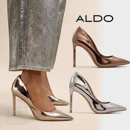 【ALDO】輝くメタリック☆Stessy2.0〇美脚パンプス〇9.5cmヒール