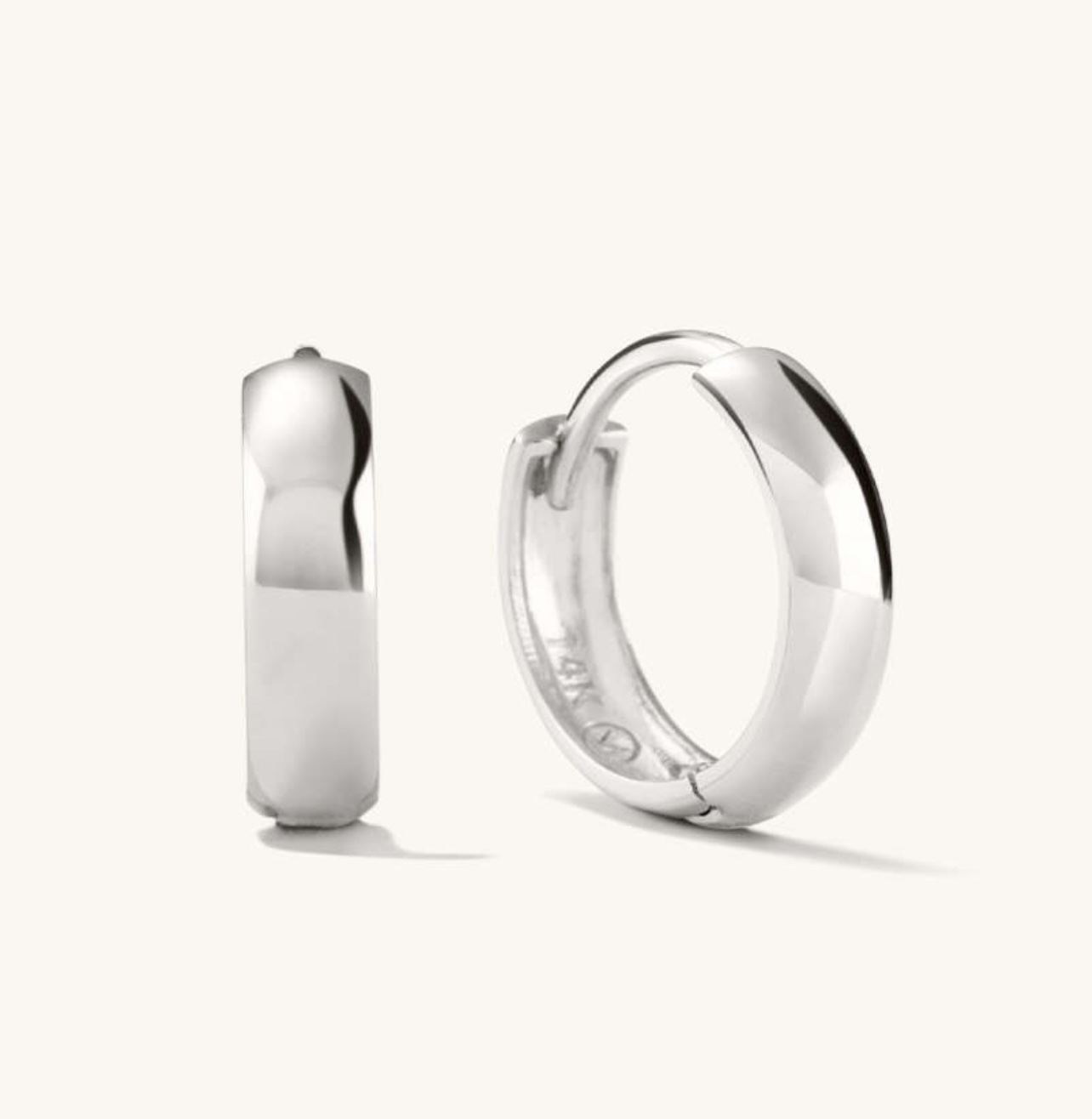 MEJURI | フープピアス | 日本未入荷 | 14k ホワイトゴールド