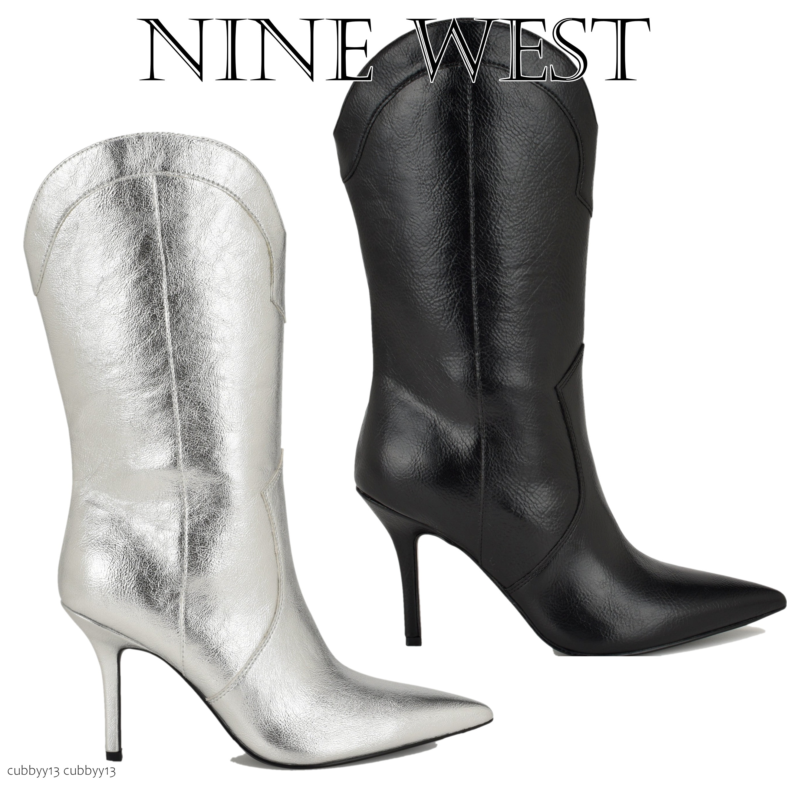 【大特価】Nine West☆Grasy Western Dress ブーツ