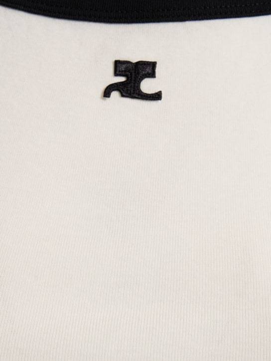 関税送料込【Courreges】コットンミニドレス 関税送料込◇SALE価格◇Courreges◇Buckle コットンミニドレス
