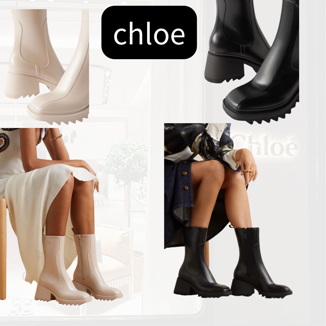 【国内発送関税込】【Chloe】Betty ラバーアンクルブーツ