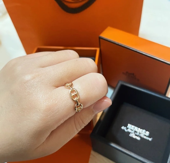 上品【HERMES】リング《シェーヌダンクル・アンシェネ》PM