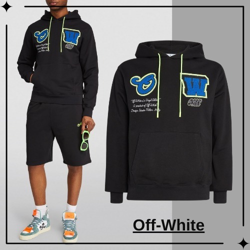 【Off-White】 ロゴ フーディ パーカー VARS PATCH SLIM HOODIE