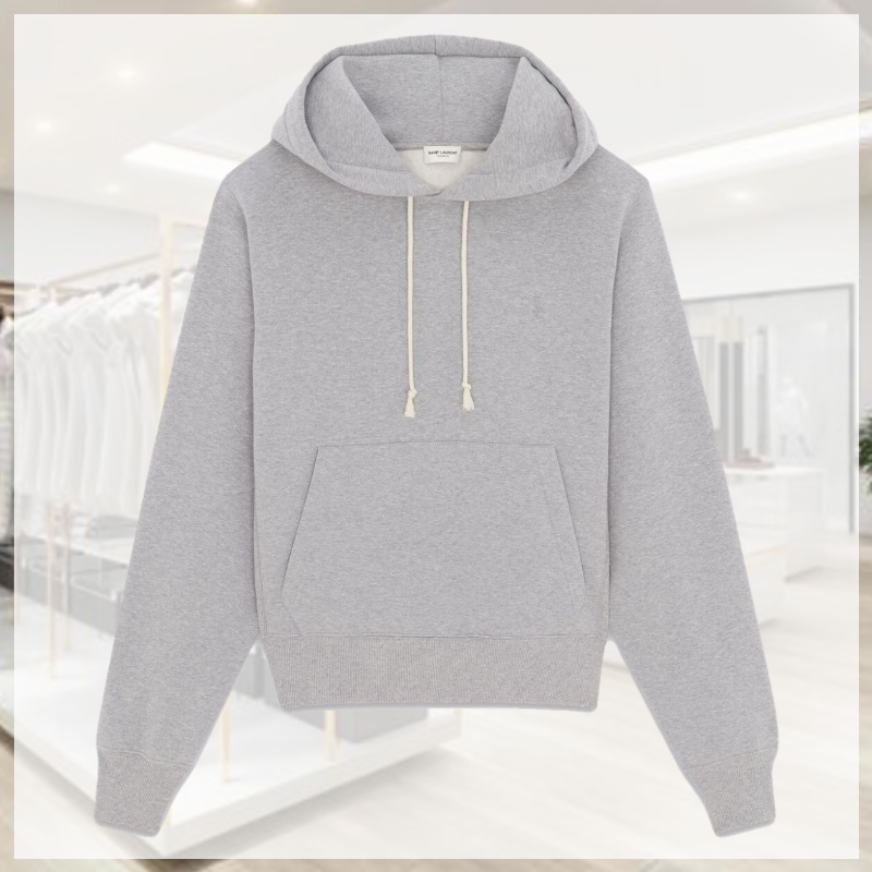 関税込 SAINT LAURENT サンローラン カサンドラ ロゴ フーディ