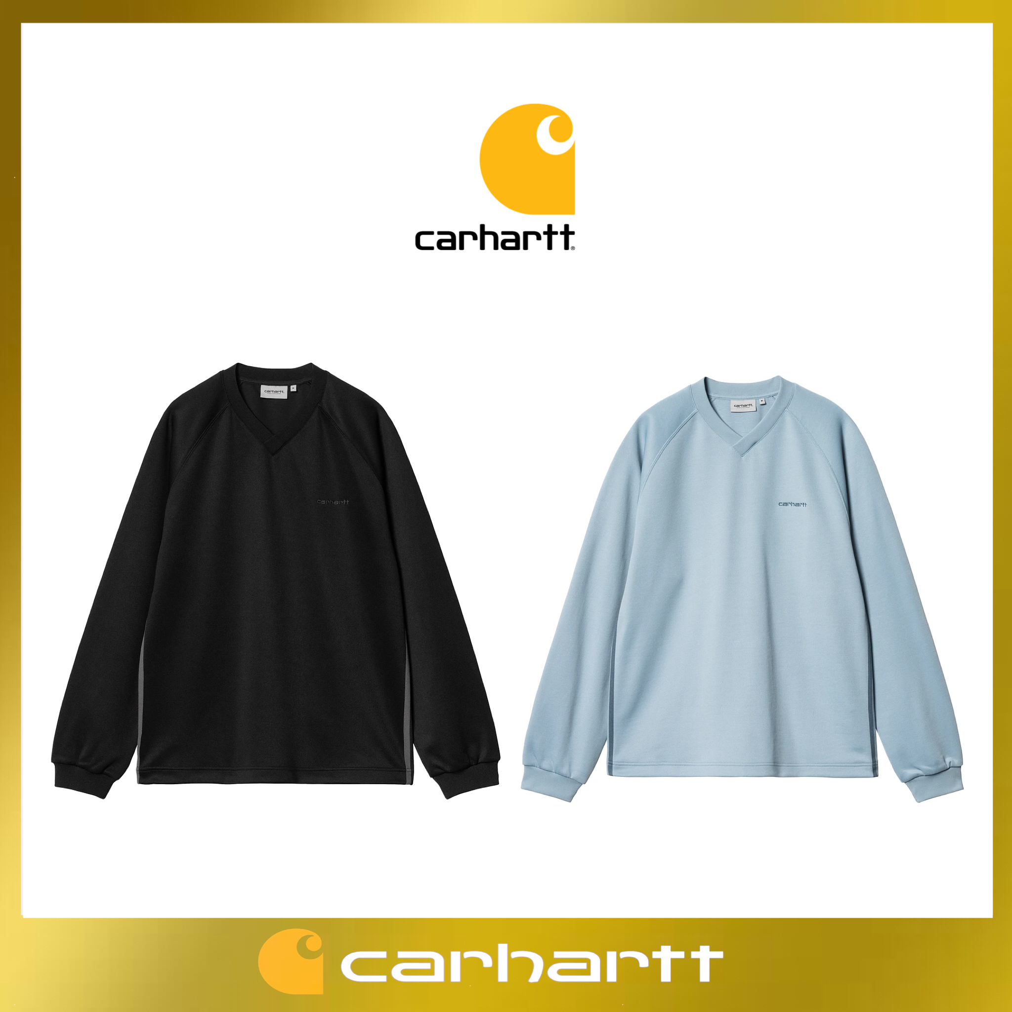 【Carhartt】2カラー Vネック ラグラン スウェット / 送料無料