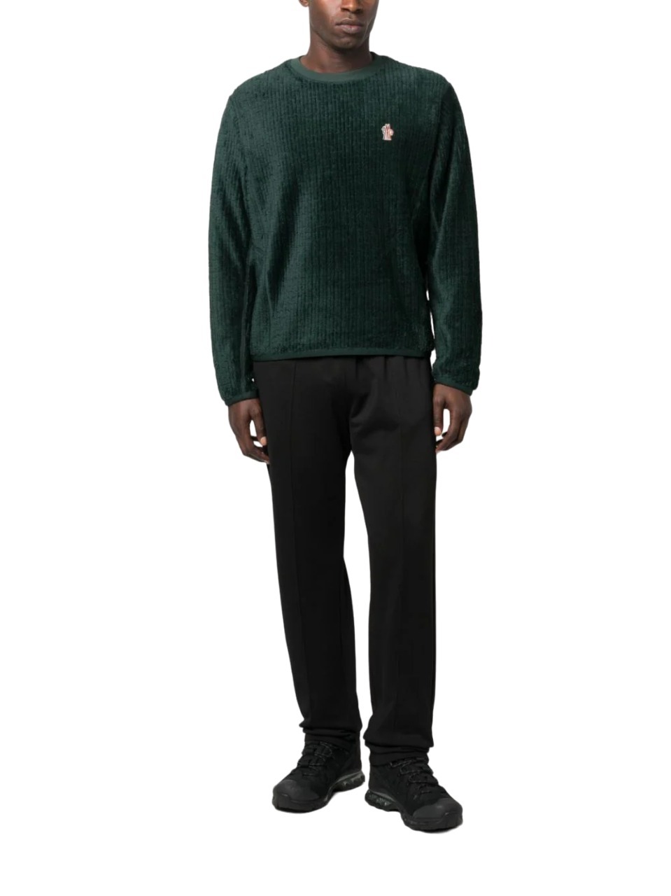 MONCLER 2025/26秋冬 シリコンロゴパッチ付き スウェットシャツ MONCLER*セレブに欠かせない逸品*FW23 ロゴパッチ スウェット
