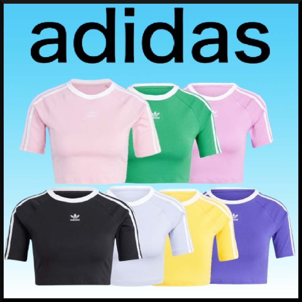 スポーティー★adidas スリーストライプス 半袖ベビーTシャツ