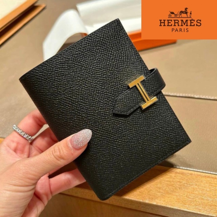 《永遠の相棒♡》HERMES ベアン コンパクト BLACK 財布