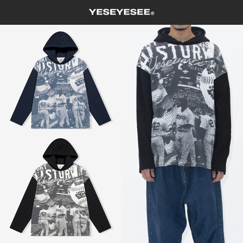 ★24-25FW新作★YESEYESEE★Baseball Waffle Hoodie
