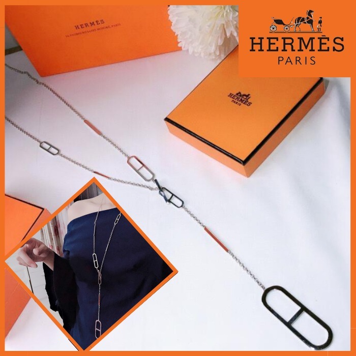 ◆HERMES◆エヴァー シェーヌダンクル ロングネックレス
