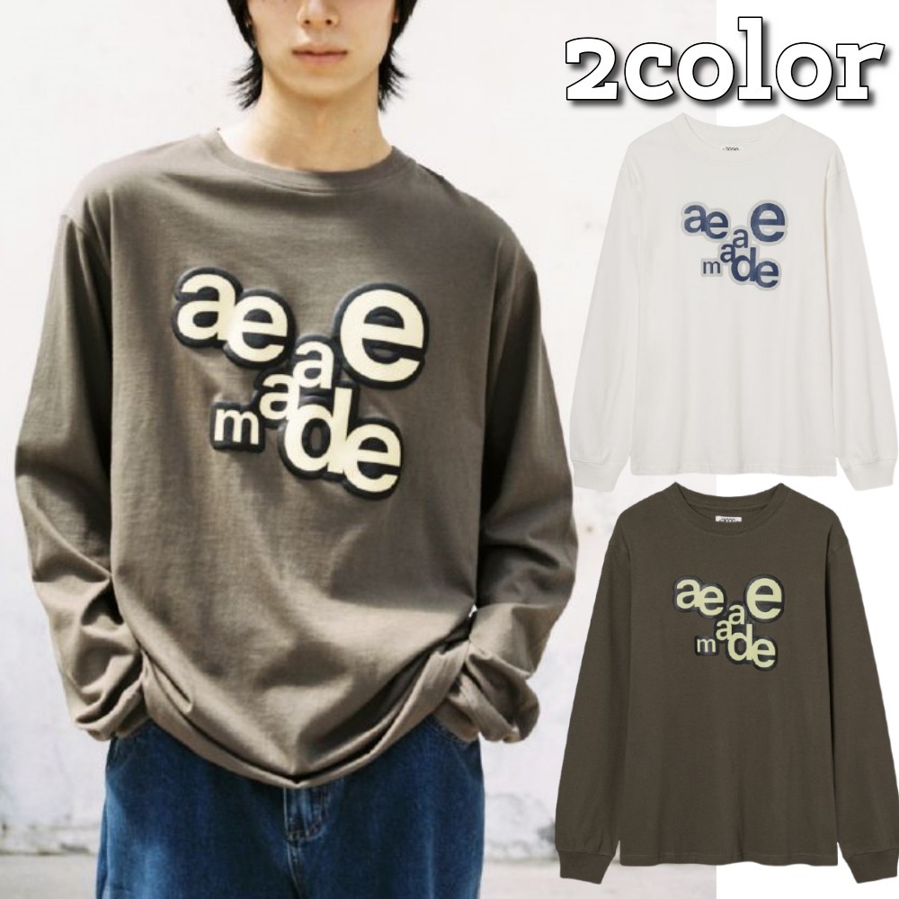 AEAE★韓国★大人気★男女兼用★AEAE MADE L/S 2色 長袖 ロンT