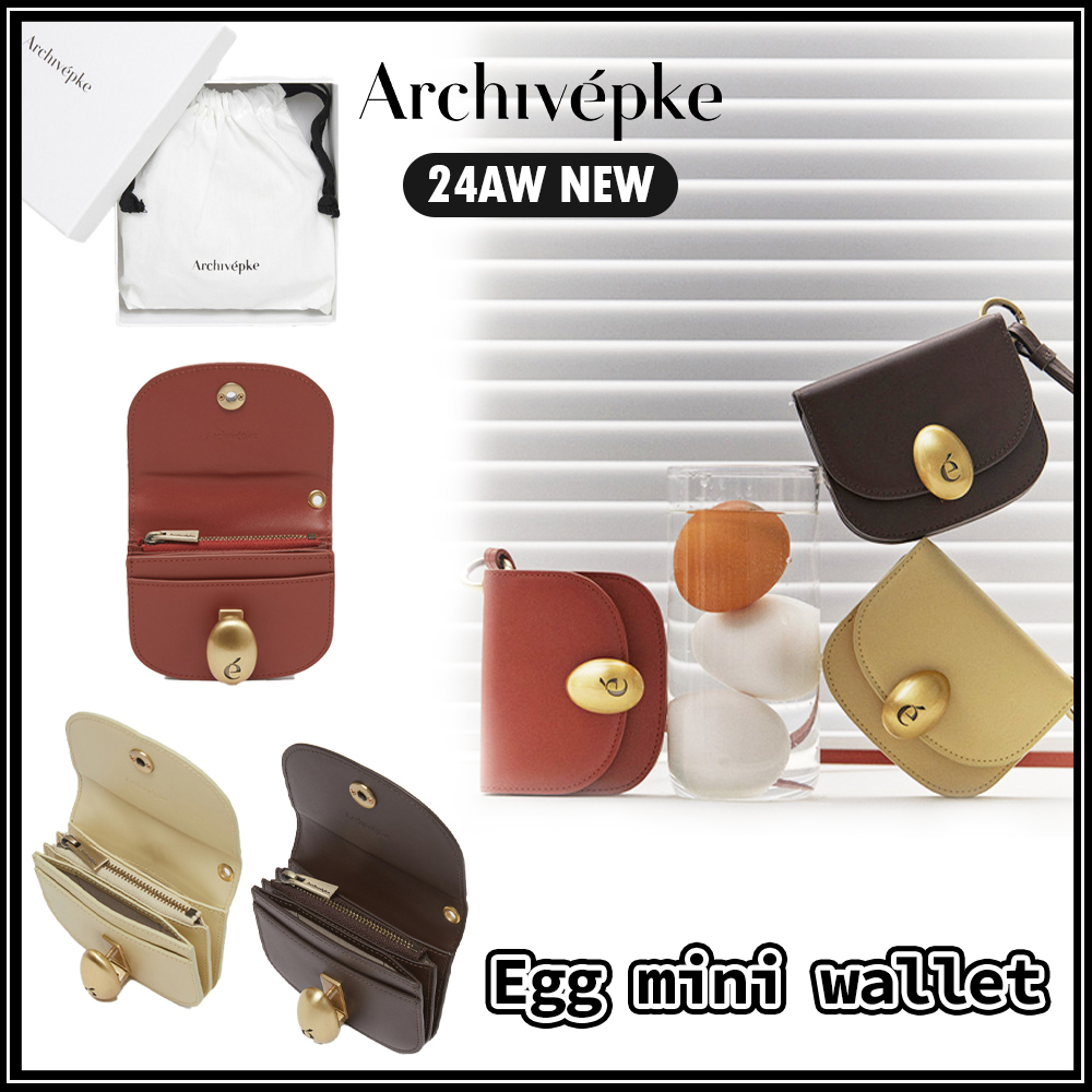 24AW新作★韓国人気【Archivepke 】Egg mini wallet★3色