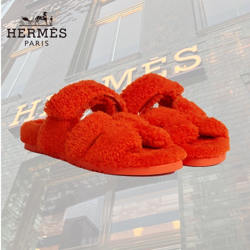 【モコモコがポイント♪】HERMES シブレ サンダル♪
