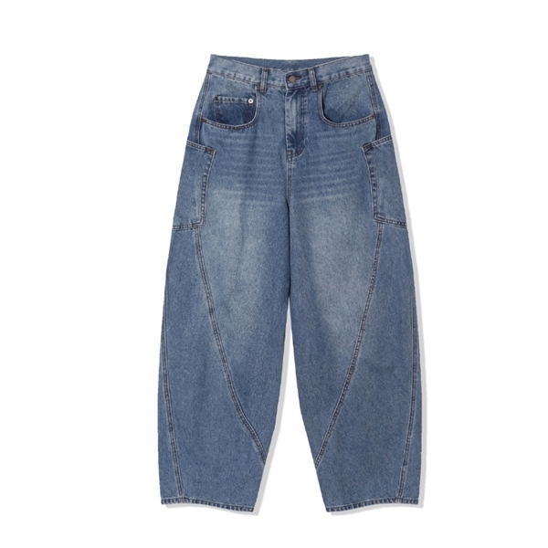 デニム・ジーパン IONSEOUL Curved denim cargo pants JE375