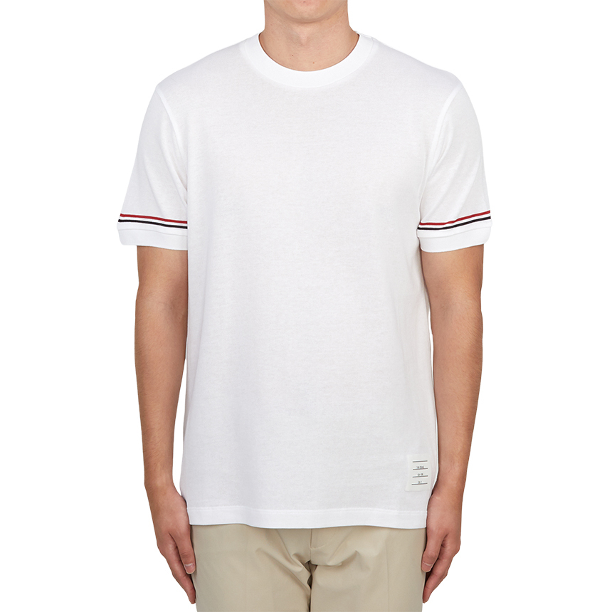 トムブラウン メンズ 半袖Tシャツ MJS247A J0129 100
