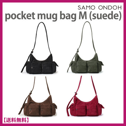 韓国★SAMO ONDOH★POCKET MUG BAG M (SUEDE)★ショルダーバック SAMO ONDOH Pocket Mug Bag M Suede Black | Shoulder Crossbody