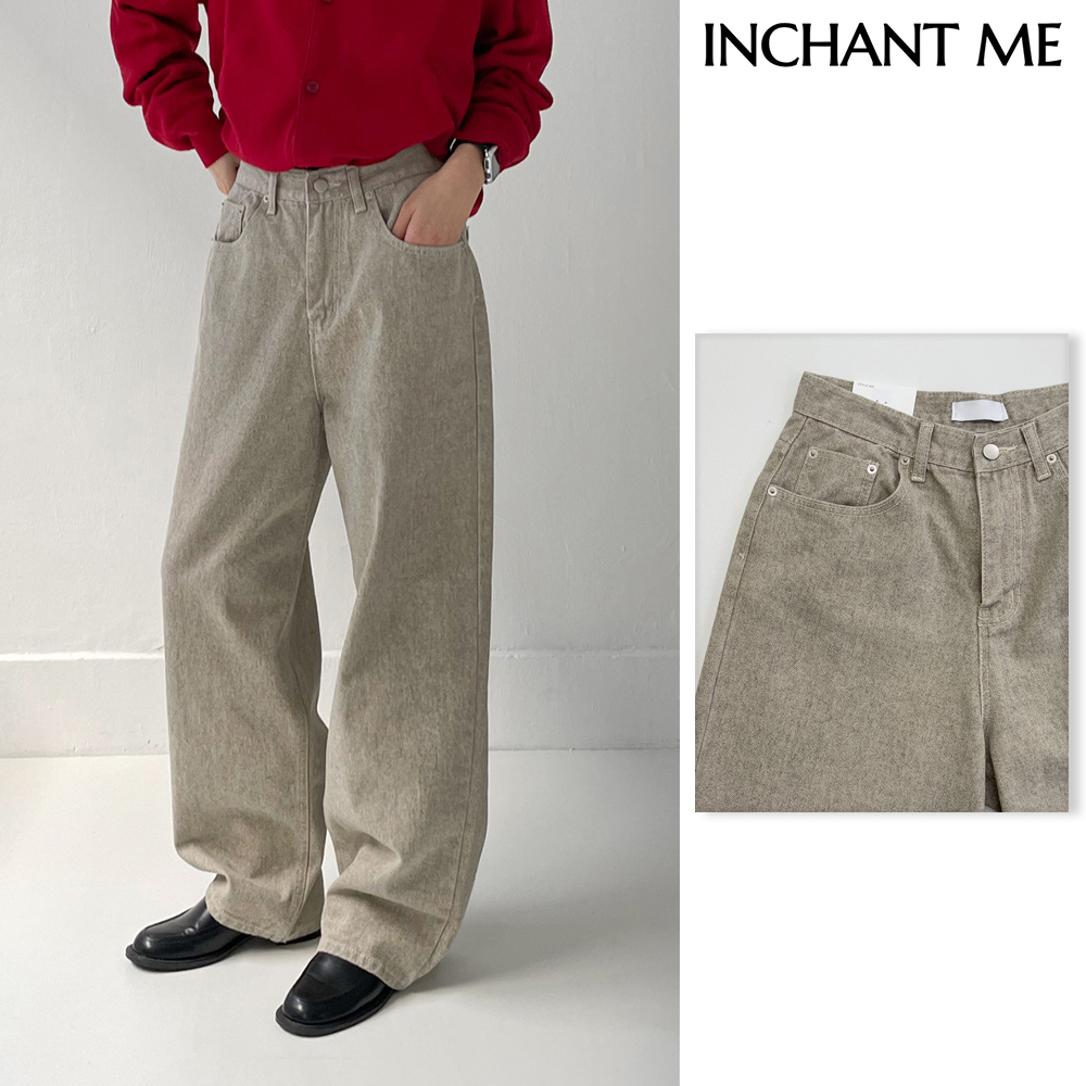 【INCHANT ME】[unisex] 794 fabric wide denim pants