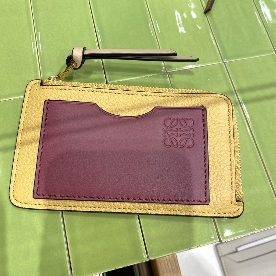 LOEWE カードケース Coin cardholder in soft grained calfskin