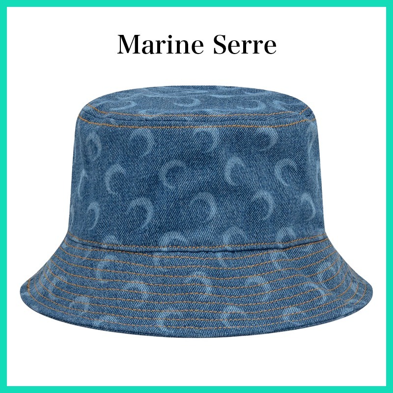 *Marine Serre*ムーン ロゴ プリント バケットハット*送料込み*