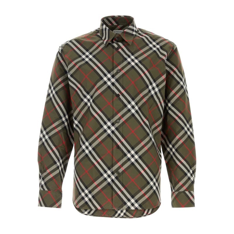 Tシャツ・カットソー Burberry FW24 Embroidered poplin shirt (8095336 C1205)