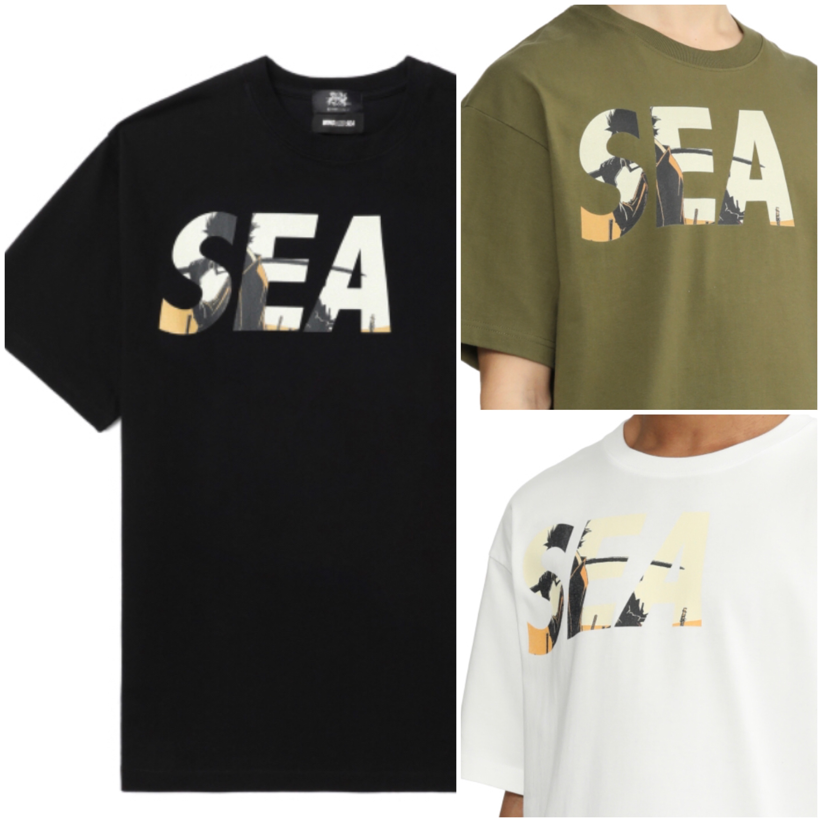 【WIND AND SEA】ウィンダンシー X SAMURAI CHAMPLOOロゴTシャツ