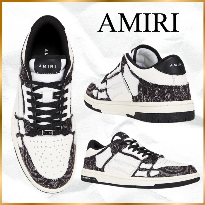 関税込◆大人気◆AMIRI◆スケルトップ ロー スニーカー Black