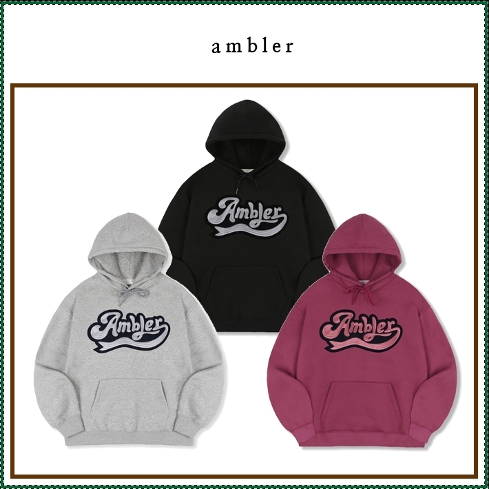 【AMBLER】 BIG AMBLER Overfit Hood Sweatshirt/追跡付