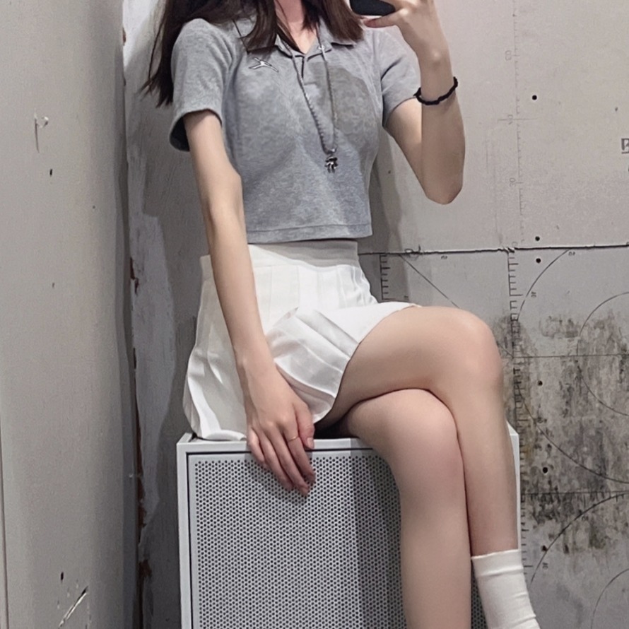 ★Jordan★polo shirt ジョーダンクロップリブポロシャツ 追跡可