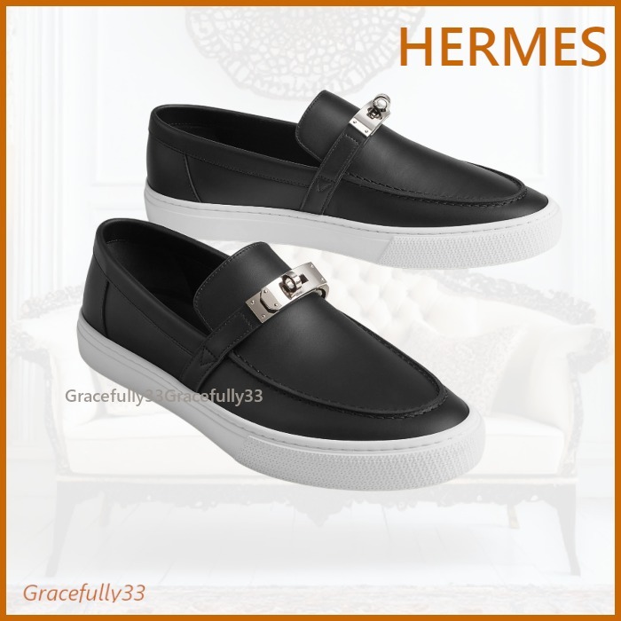 【シンプルに演出☆】 Hermes メンズ スニーカー《ゲーム》