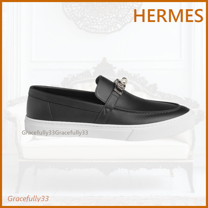 【シンプルに演出☆】 Hermes メンズ スニーカー《ゲーム》