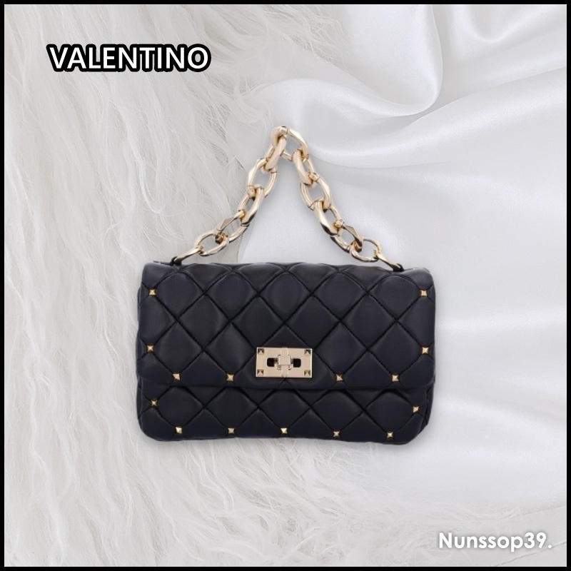 《VALENTINO》 スモール ロックスタッド ショルダーバッグ