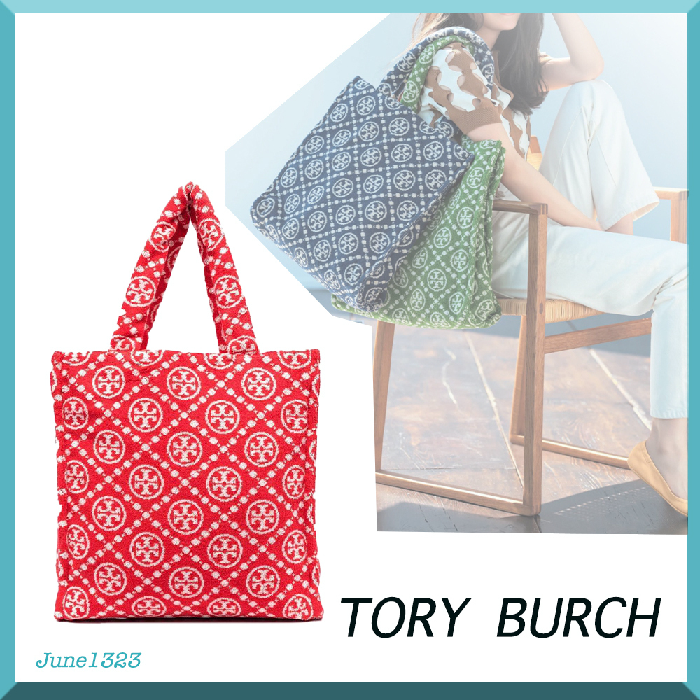 ☆雑誌掲載【Tory Burch】Tモノグラム テリートート