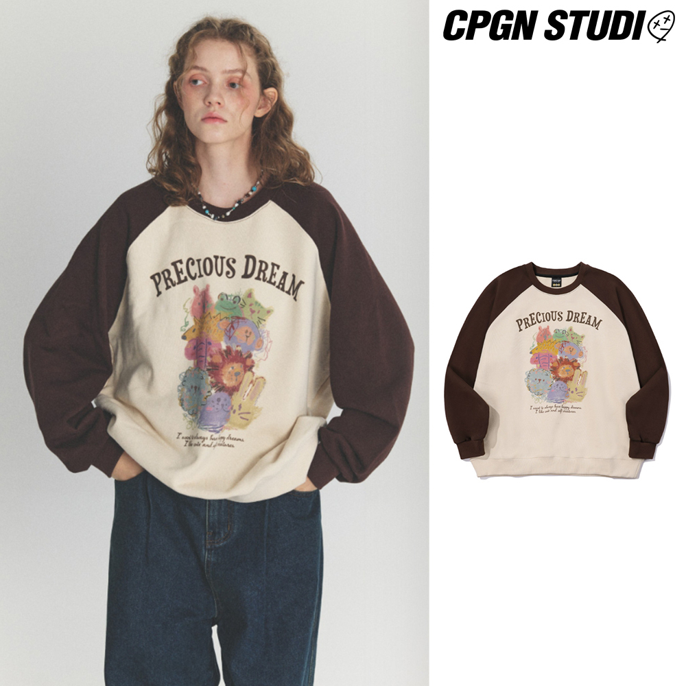 【CPGN STUDIO】24FW★ Precious Raglan Sweatshirt